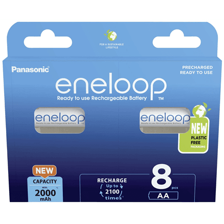 Аккумуляторы Panasonic Eneloop AA 2000 мА·ч, 8 шт.