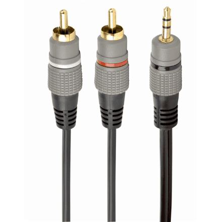 Аудиокабель Cablexpert CCA-352-1.5M, 3,5 мм – 2 × RCA, 1,5 м
