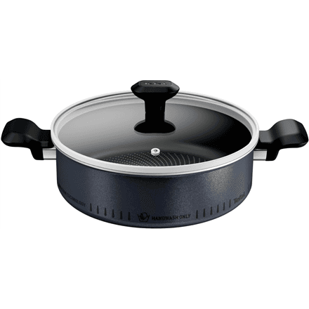 Кастрюля Tefal H0567042 со стеклянной крышкой, 24 см, алюминий