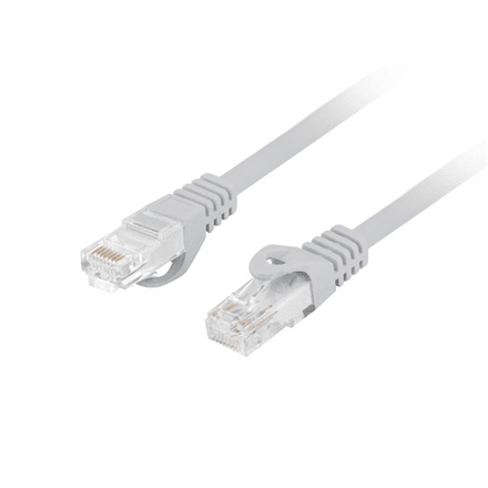 Патч-корд Lanberg Cat 6 U/UTP LSZH CU, 5 м, серый