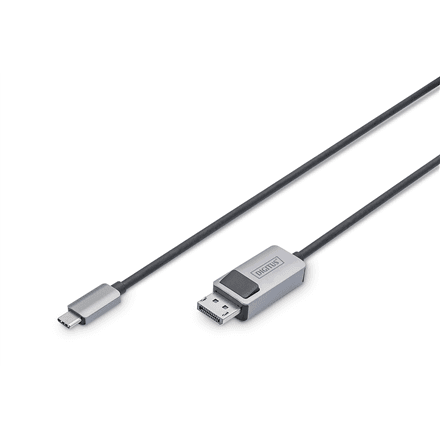 Adapterkaabel USB-C – DisplayPort Digitus, kahesuunaline, DB-300334-010-S