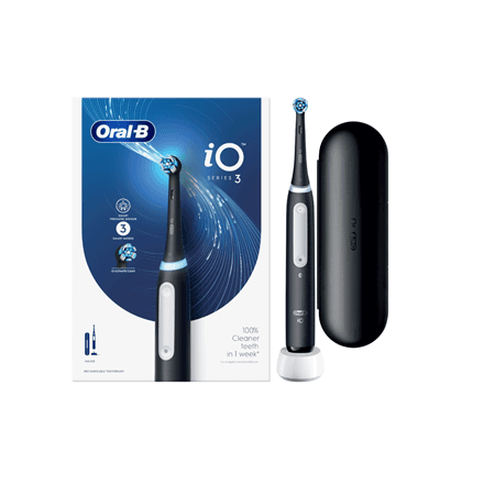 Oral-B iO3 electric toothbrush, 3 modes, black