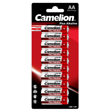 Батарейки Camelion Plus Alkaline AA, 10 шт.