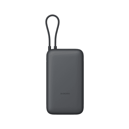 Akupank Xiaomi 20000 mAh, sisseehitatud kaabel, tumehall