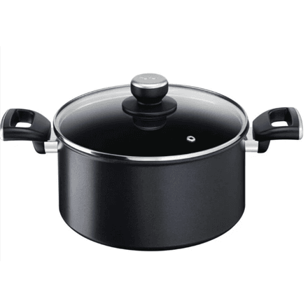 Кастрюля для тушения Tefal Unlimited G2554672, 24 см, 5 л, стеклянная крышка