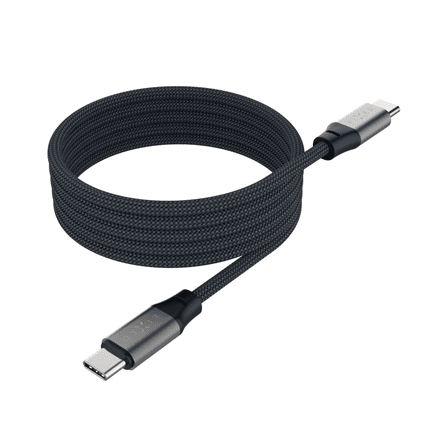 USB-C – USB-C kaabel Fixed, 1,2 m, USB 2.0, 240 W, punutud, magnetiline, hall
