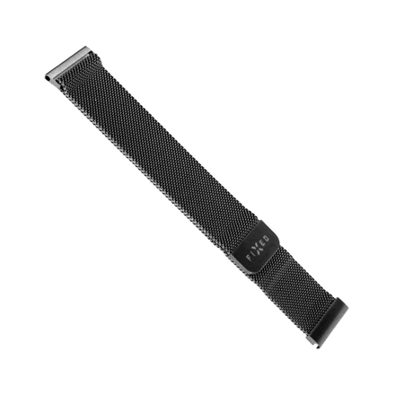 Kellarihm nutikellale, Fixed Mesh Strap, kiirkinnitus 18 mm, metallvõrk, must