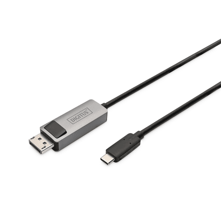 Adapterkaabel USB-C – DisplayPort Digitus, kahesuunaline, 8K, DB-300334-020-S