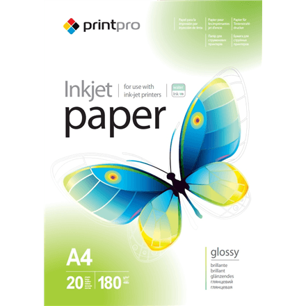 ColorWay glossy photo paper, A4, 180 g/m², 20 sheets