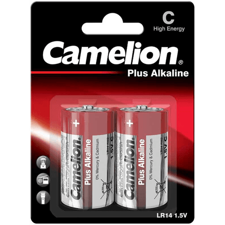 Батарейки Camelion Plus Alkaline C, 2 шт.