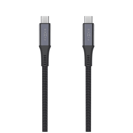 Плетёный кабель Fixed FIXDBP-CC2-GR USB-C/USB-C, 2 м, 240 Вт