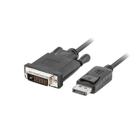 Кабель DisplayPort – DVI-D Lanberg, 1,8 м, CA-DPDV-10CU-0018-BK