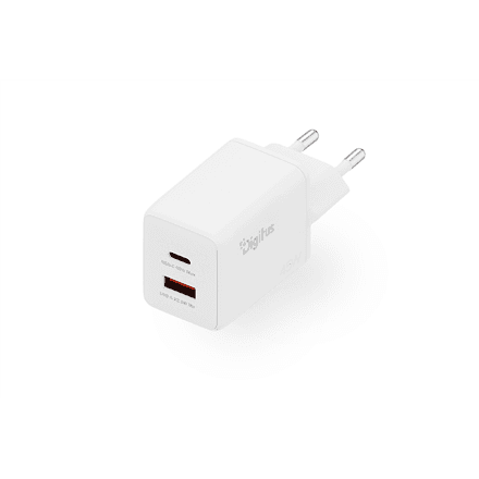 Сетевое зарядное устройство Digitus DA-10302, 45 Вт, 1x USB-C + 1x USB-A, GaN, белый