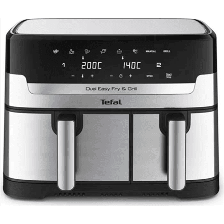 TEFAL EY905D10 kuumaõufritüür 5,2+3,1 L, roostevaba/must