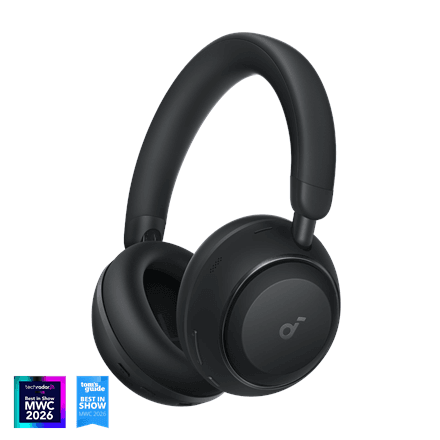Anker Soundcore Space 2 juhtmevabad kõrvaklapid ANC-ga, Jet Black