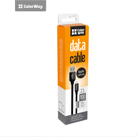 ColorWay | Data Cable | Apple Lightning | 2.1 A