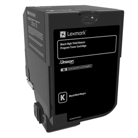 Lexmark 74C2HK0 Return Program toonerikassett, must, 20000 lk