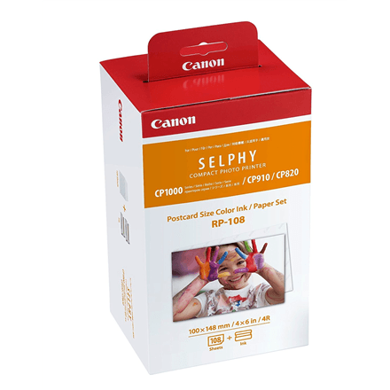 Canon RP-108 ink and paper set for SELPHY, 108 prints