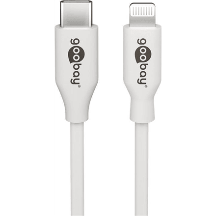 Goobay USB-C to Lightning Cable 2 m, MFi Certified, White