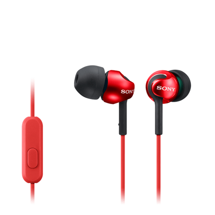 Sony MDR-EX110AP in-ear kõrvaklapid, punane