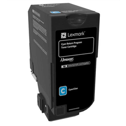 Lexmark 84C2HC0 Return Program toonerikassett, tsüaan, 16000 lk