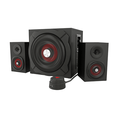 GENESIS Helium 610BT Computer Speakers, Wired, Bluetooth, Black | Genesis | Helium 610BT | Bluetooth | Red/Black