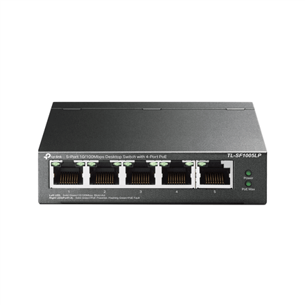 Коммутатор TP-Link TL-SF1005LP, 5 портов, 4 порта PoE