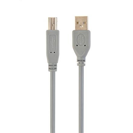 Cablexpert CCP-USB2-AMBM-6G USB 2.0 A-B Cable, 1.8 m, Grey