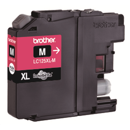 Brother LC125XLM tindikassett, magenta, 1200 lk