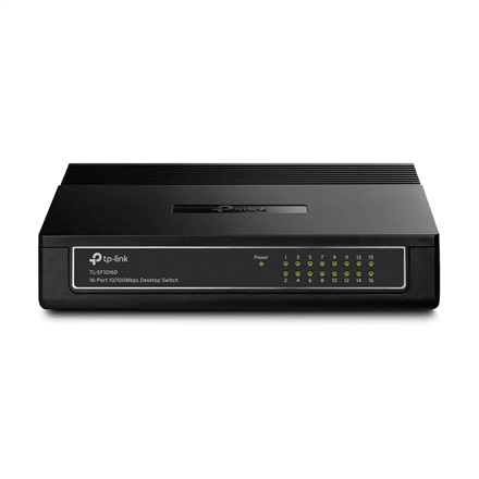 TP-LINK TL-SF1016D 16-Port 10/100 Mbps Desktop Switch