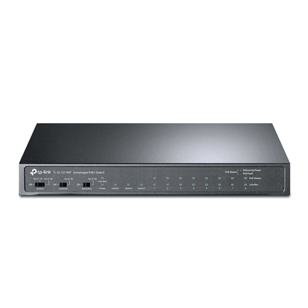 Võrgulüliti TP-Link TL-SL1311MP, 8 PoE+ porti, teraskorpus
