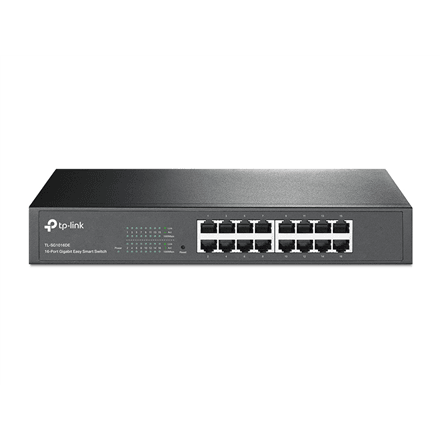 TP-Link TL-SG1016DE network switch, 16 ports, web managed, rackmount