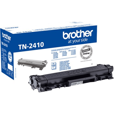 Brother TN2410 toonerikassett, must, 1200 lk