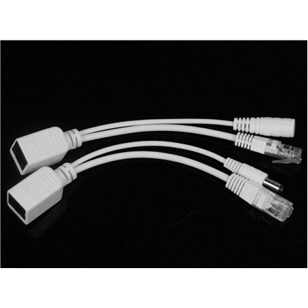 Cablexpert PP12-POE-0.15M-W Passive PoE Adapter Kit, White