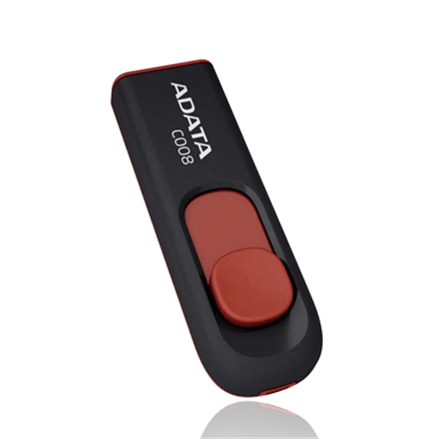 ADATA C008 32 GB USB flash drive, black/red