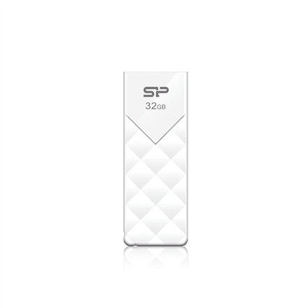 Silicon Power Ultima U03 8 GB USB Flash Drive, White