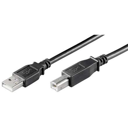 Goobay USB 2.0 Hi-Speed kaabel USB-A – USB-B, 3 m, must