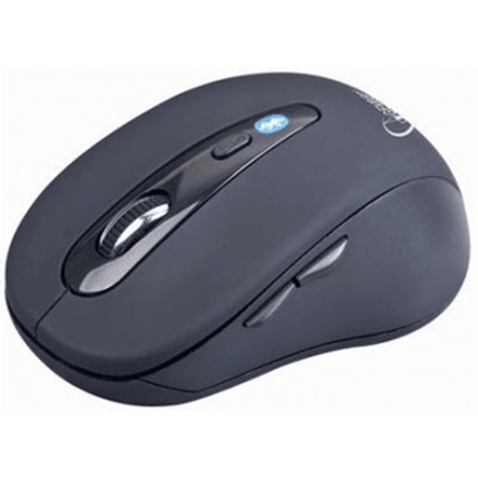 Gembird MUSWB2 Optical Bluetooth Mouse, 6 Buttons, 1600 DPI, Black/Grey