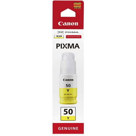 Canon GI-50 Yellow Ink Bottle, 70 ml, 7700 Pages