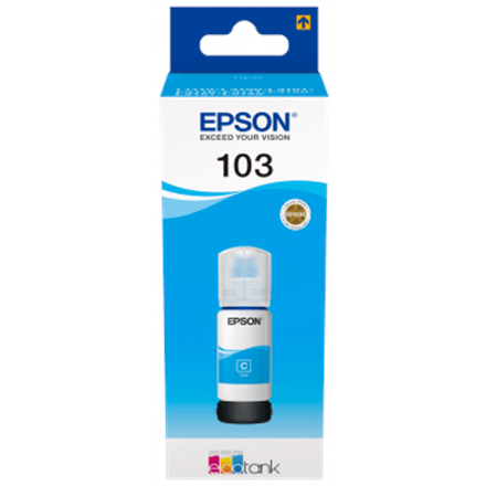 Epson 103 EcoTank tindipudel, tsüaan, 65 ml