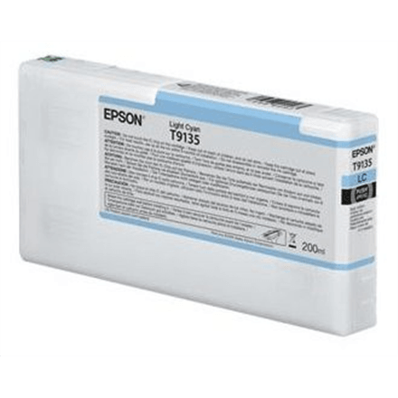 Epson T9135 Light Cyan Ink Cartridge, 200 ml
