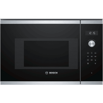 Встраиваемая микроволновая печь Bosch BFL524MS0, 20 л, 800 Вт, чёрная