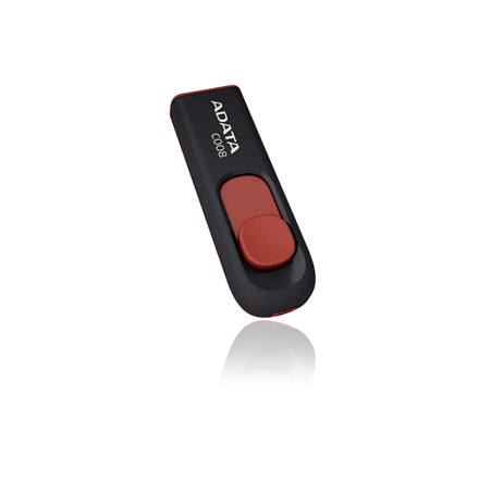 ADATA C008 64 GB USB flash drive, black/red