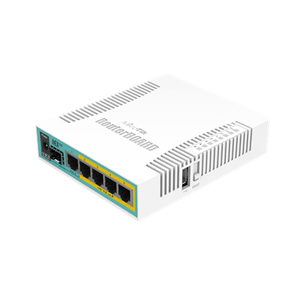 Mikrotik Wired Ethernet Router RB960PGS, hEX PoE, CPU 800MHz, 128MB RAM, 16MB, 1xSFP, 5xGigabit LAN, 1xUSB, Power Output On ports 2-5, Ourput: 1A max per port; 2A max total, RouterOS L4 | MikroTik | hEX PoE Router | RB960PGS | No Wi-Fi | 10/100/1000 Mbit/s | Ethernet LAN (RJ-45) ports 5 | Mesh Support No | MU-MiMO No | No mobile broadband | 1xUSB | 12 month(s)