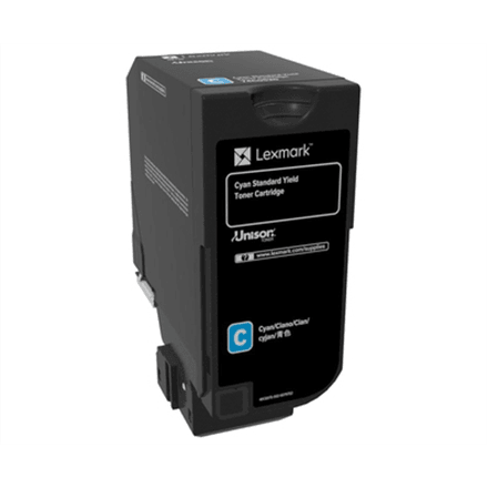 Тонер-картридж Lexmark 74C0S20, голубой, 7000 стр.