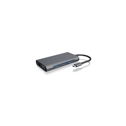 Док-станция USB-C Raidsonic Icy Box IB-DK4040-CPD, два видеовыхода
