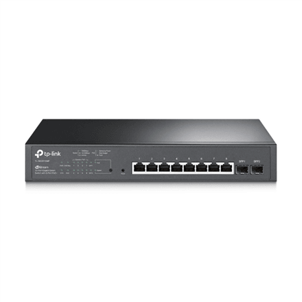 TP-Link JetStream TL-SG2210MP network switch, 8 PoE+ ports, 2 SFP, L2