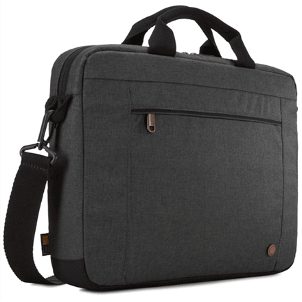 Case Logic | Era Attaché | Fits up to size 14 " | Messenger - Briefcase | Shoulder strap | Obsidian