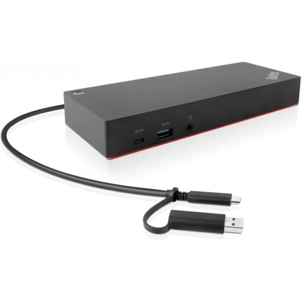 Lenovo | ThinkPad Hybrid USB-C with USB-A Dock, max 2 displays, | 40AF0135EU | USB-C Dock | Ethernet LAN (RJ-45) ports 1 | DisplayPorts quantity 2 | USB 3.0 (3.1 Gen 1) Type-C ports quantity 1 x USB-C (Gen 2, 5V / 3A power) | USB 3.0 (3.1 Gen 1) ports quantity 3 x USB-A (Gen 2, 10 Gbps) | USB 2.0 ports quantity 2 | HDMI ports quantity 2 | 135 W | Warranty 36 month(s)