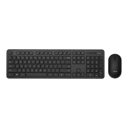 Asus CW100 juhtmevaba klaviatuur ja hiir, must